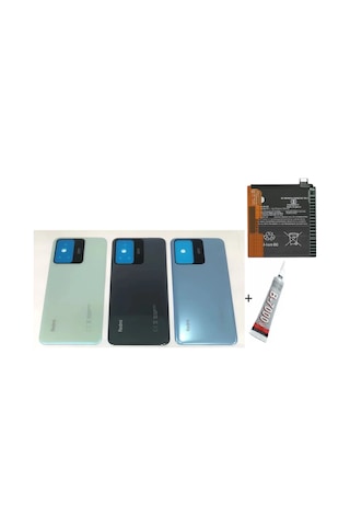 Kahveci.store Redmi Note 12s Arka Batarya Kapağı ,batarya Ve B70 22 Çok Renkli