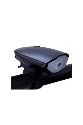 Xbyc 6163 Usb Şarjlı 250 Lümen 140 Db Yüksek Sesli Bisiklet Ön Farı Ve Korna Siyah