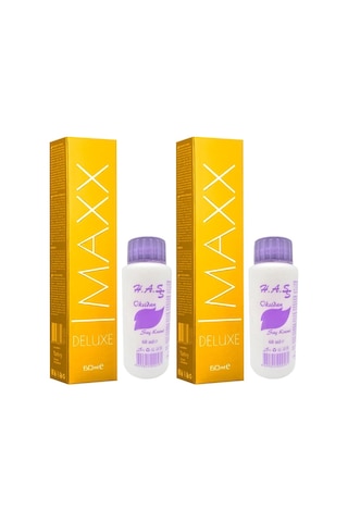 Maxx Deluxe Saç Boyası 7.11 Yoğun Küllü Kumral + Oksidan X 2 (445460429)