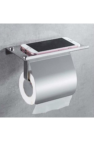 Novahub Duvara Monte Tuvalet Kağıdı Tutucusu, Telefon Raflı, 304 Paslanmaz Çelik, Banyo Dekorasyonu, Gül Altın Diğer