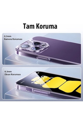 Baseus Apple iPhone Uyumlu 15 Pro Max Lucent Serisi Ultra İnce Transparan - Kılıf- 5775 Şeffaf