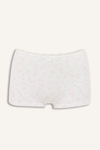 Defacto Çiçek Desenli Dantel Detaylı Penye Açık Pembe Boxer H6474ax26sppn648 Pembe-pn648