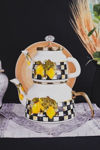 Lndcyd-9663-1 Miss Betty 2.65 Litre Emaye Çaydanlık 001