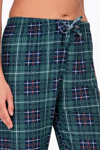 Kompedan Kadın Süet Kareli Pijama Tek Alt Desen 6