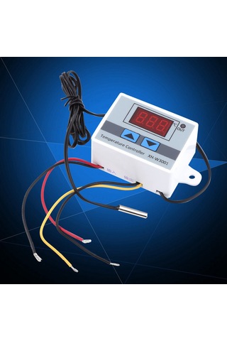 Springsun Ac220v Dijital Sıcaklık Kontrol Cihazı -50 C/+110 C Aralığı 0.1 C Hassasiyetli Abs Kasa Su Geçirmez Prob