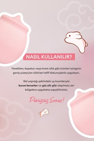 Gül Şeklinde Makyaj Süngeri Perıpera Rose Puff 69554566