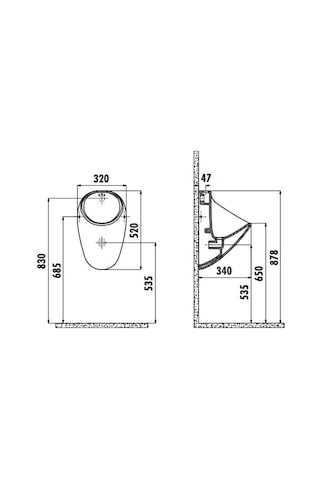 Creavit Tp635 Üstten Girişli Kendinden Sifonlu Pisuar