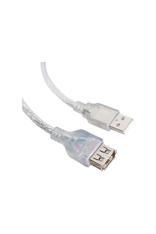 Powermaster Usb Uzatma Kablosu 1.5 Metre Şeffaf Powermaster Usb Uzatma Kablosu 1.5 Metre Şeffaf