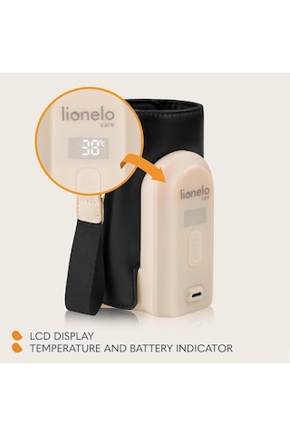 Lionelo Thermup Go Evo Taşınabilir Biberon Isıtıcı 38-50 C Arası 5 Sıcaklık Seçeneği Usb-c Şarj Lcd Ekran Biberon Isıtıcı ve Sterilizatör