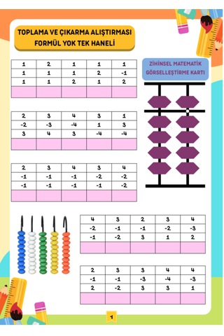 Okul Öncesi Ve Birinci Sınıflar İçin Mental Matematik Yaz-sil Kit