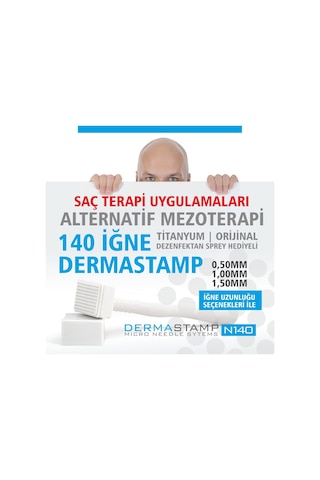 Drs N140 İğne Dermastamp 1.50 MM Derma Mikro Stamp + Temizleme Spreyi