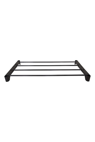 Teno Çok Amaçlı Raf - 4 Katlı Metal Ayakkabılık - Organizer - Kitaplık - Çiçeklik Siyah