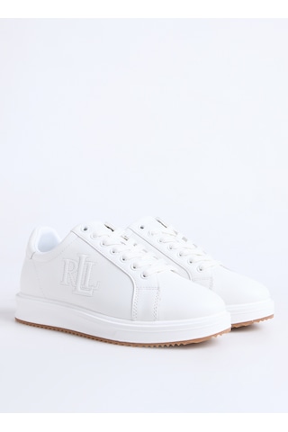 Lauren Ralph Lauren Beyaz Kadın Deri Sneaker 802959228001