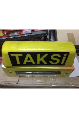 Taksi Levhası Mıknatıslı Taxi Tepe Lambası Yazılı Işıklı