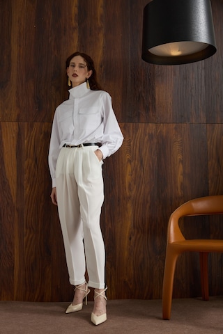 Rebellion Hepburn White Pants Beyaz