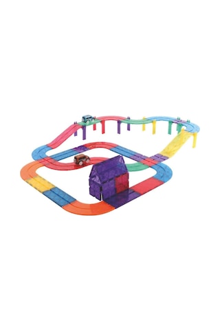 Cleverclixx Race Track Manyetik Bloklar, Intense 65 Parça