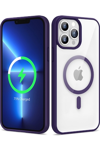Apple Uyumlu iPhone 13 Pro Max Kılıf Magsafe Wireless Şarj Özellikli Silikon Zore Ege Kılıf