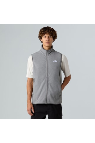 The North Face Erkek Glacıer Fleece Polar Yelek Nf0a8dqncqı1 Gri
