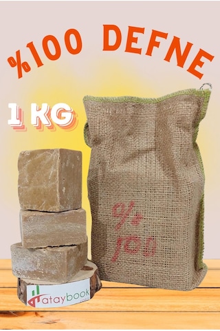 Hatay %100 Saf Defne Sabunu 1 Kg Ham Defne Yağı Sabunu 6 Adet Doğal