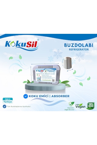 Kokusil Buzdolabı Koku Giderici Ve Koku Emici Doğal Aktif Karbon