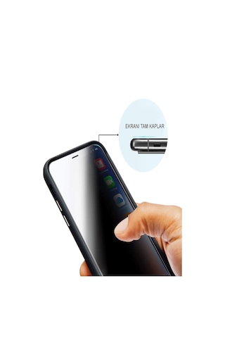 Xiaomi Redmi Note 10s Tam Kaplayan Gizli Hayalet Temperli Ekran Koruyucu Cam