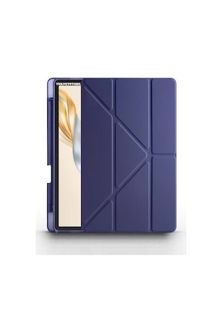 Honor Pad X9a 11.5 Inç 2025 Tablet Uyumlu Kılıf Katlanır Kalemlikli Standlı Uyku Modlu Akıllı Kapak Kapaklı Kılıf