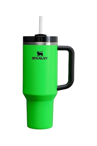 Stanley Quencher Pipetli Termos 1,18 Lt Neon Yeşil Yeşil