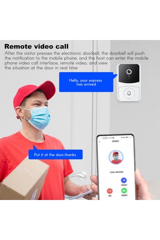 Singree Akıllı Kapı Zili X7: Gece Görüşlü, Mobil Uygulamalı, 3'ü 1 Arada Çözüm Diğer