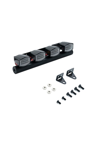 Kosona Trx-4 Ve Scx10 Rc Araçlar İçin 4'lü Led Çatı Aydınlatma Seti - 5v-7.4v Alüminyum Plastik