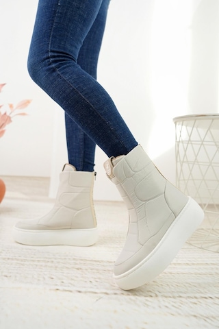 Beverly Hills Polo Club 40001 Krem Kadın Sneakers Bot-krem Krem