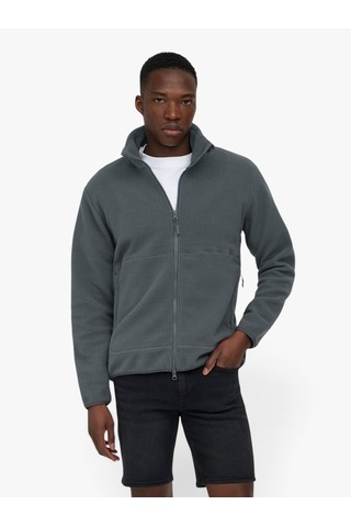 Only & Sons Onsjason Prtc Fleece Jacket Otw Noos Erkek Gri Ceket - 5054882