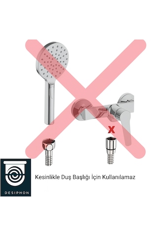 1/2 - 1/2 Kısa Robot Tepe Spiral Duş Hortumu 60 Cm Dayanıklı Pa
