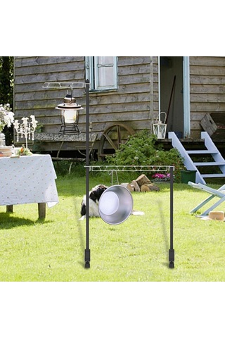 Homyl Kamp Masaüstü Depolama Rafı Askı Lambası Tek-katman Tek Katman