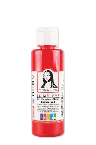 Slime Seti Kırmızı Renk 70 ML Renkli Slaym Südor Sılaym Seti 70 M