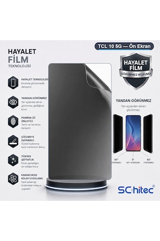 Tcl 10 5g Uyumlu Ön Yüzey Hayalet Privacy Hidrojel Ekran Koruyucu 19977952