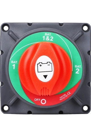 AKÜ DEVRE KESİCİ ŞALTERİ 350A 3P 12-48V 1+2 ÇİFT DEVRELİ 2 KADEME