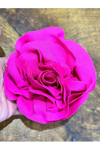 12 x 12 CM Kabartma Çiçek Broş Yaka İğnesi Giyim Aksesuarı Pembe