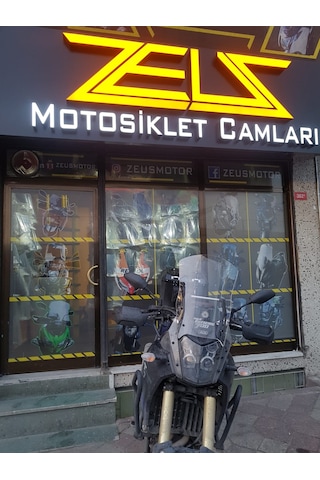 2019-23 Yamaha Tenere700 Şeffaf Ön Cam Zeus 13CM Uzun 42CM 4MM Tenere 700