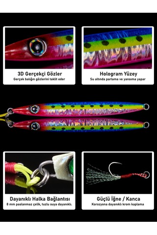 Jig, Zoka, Suni Yem, Glow Uv Metal Jig, 60gr 10cm Razor 60