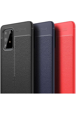 Samsung Uyumlu Galaxy A91 S10 Lite Kılıf Zore Niss Silikon Kapak Lacivert