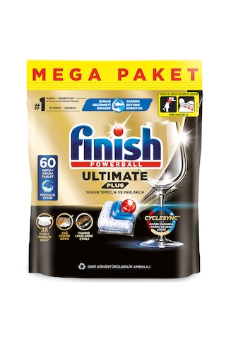 Finish Ultimate Plus Bulaşık Makinesi Deterjanı 60 Tablet