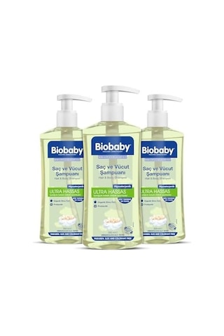 Ultra Hassas Bebek Şampuanı Saç Ve Vücut İçin, Organik Elma Özlü-3 Lü Set 500 Ml X 3
