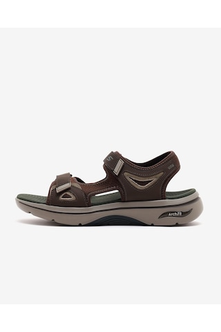 Skechers Go Walk Arch Fıt 2.0 Sandal Erkek Kahverengi Sandalet 229309 Brn Kahverengi