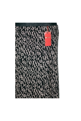 Hesna Kadın Betül 8 Parça Lastikli Astarsız Siyah Etek Desen 33 Siyah