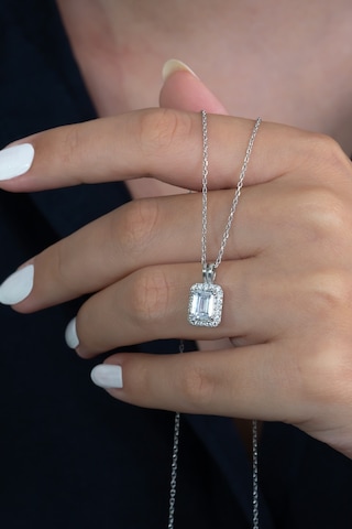 Gümüş Baget Kolye Wsn270