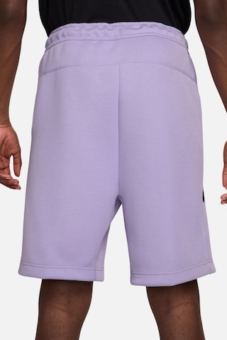 Nike Sportswear Tech Fleece Shorts Günlük Pamuklu Spor Şort Lila Lila