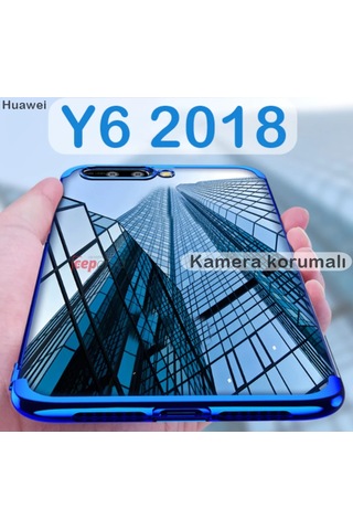 Huawei Y6 2018 Renkli Seffaf Kamera Korumali Kaliteli Kilif 287865843 - Renk-Kampanya / Rose-Istemiyorum