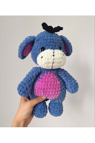 Winnie The Pooh-eeyore Peluş Oyuncak Mavi - Mor