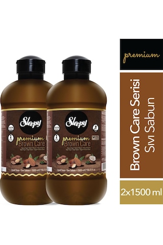 Sleepy Premium Brown Care Serisi Sıvı Sabun 2x1500 ML