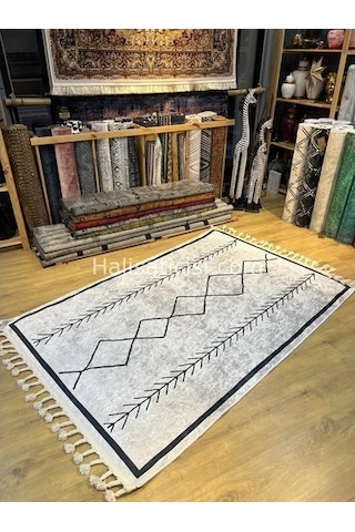 Salerno Çamaşır Makinesinde Yıkanabilir Kilim Halı Hs1021 Çok Renkli